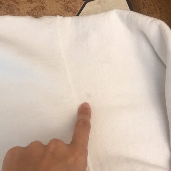 Pac-Man video game graphic design white pullover hoodie size large - Picture 6 of 12